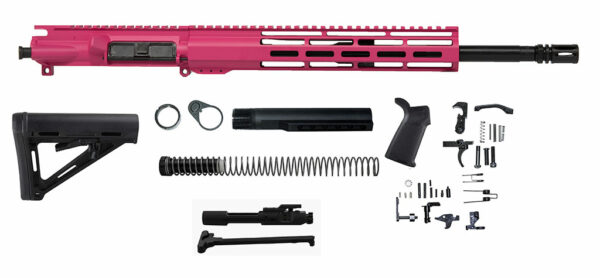 Buy Pink 16″ Rifle Kit 5.56 with 12″ M-lok with Windows in USA