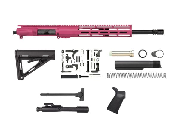 Buy Pink 16″ Rifle Kit 5.56 with 12″ M-lok with Windows in USA