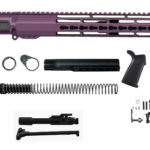 AR15 16″ Purple Rifle Kit with 12″ Riveted keymod