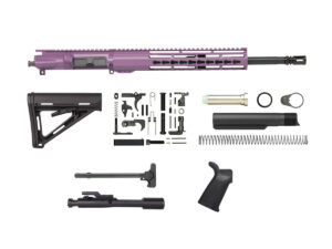 Buy AR-15 Purple 16″ Rifle Kit with 12″ Riveted Keymod, USA