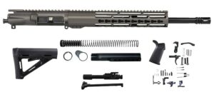 Tungsten Grey 16″ AR 15 Kit with 12″ Slim Riveted Keymod, USA