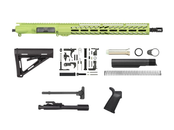 Buy Zombie Green 16″ Rifle Kit AR15 with 15″ House M-lok, USA