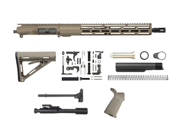 Flat Dark Earth 16″ Rifle Kit 5.56 15″ M-LOK with Windows, USA
