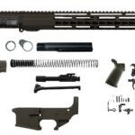 AR15 OD Green 15 Riveted Keymod Kit with lower