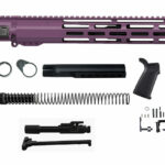 purple .223 kit with 15 inch window cut mlok rail