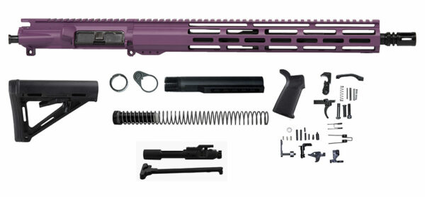 AR15 16″ Purple Kit no lower 15″ M-lok