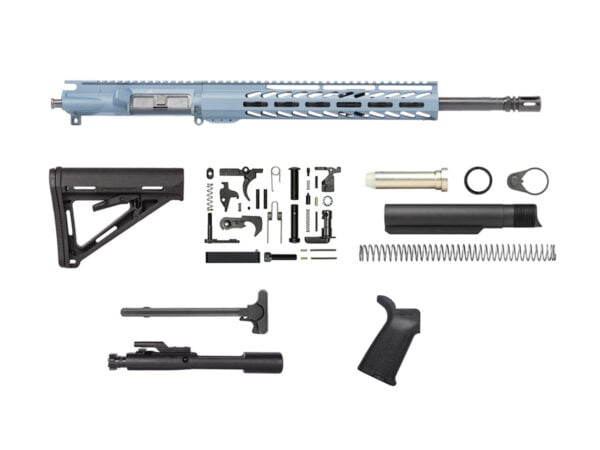 Shop 16″ Blue Titanium Rifle Kit 5.56 with 12″ House M-lok, USA