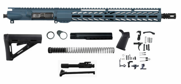 Buy 16″ Blue Titanium Rifle Kit 5.56 with 15″ House M-lok in USA