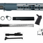 AR15 16″ Blue Titanium 12″ roveted Keymod Rifle Kit no lower