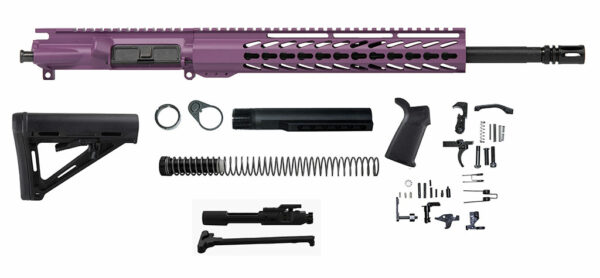 Buy Purple 16″ Rifle Kit 5.56 with 12″ House Made Keymod, USA