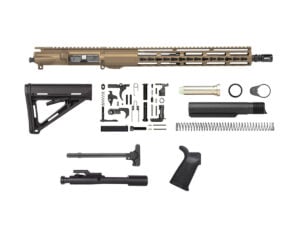 Burnt Bronze 16″ AR-15 Rifle Kit with 15″ Riveted Keymod, USA