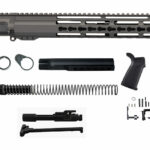 Tungsten Grey 16″ Rifle Kit 5.56 with 15″ Riveted Keymod, USA