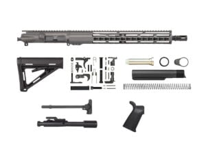 Tungsten Grey 16″ Rifle Kit 5.56 with 15″ Riveted Keymod, USA