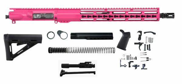 Stylish and Functional: Pink AR-15 Rifle Kit No 80% Lower