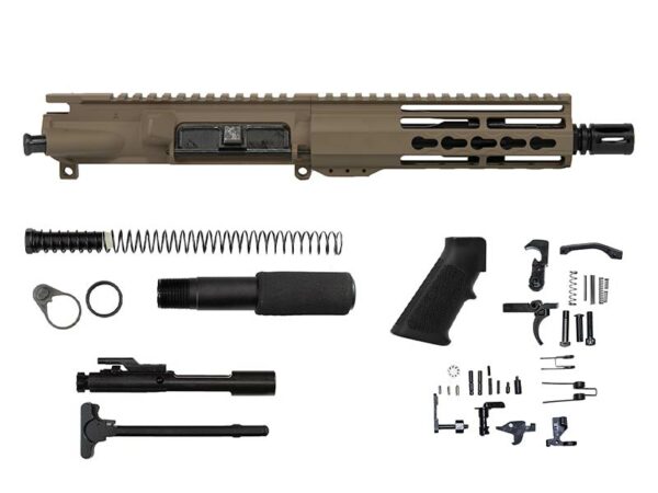 Buy 7.5″ 5.56 Flat Dark Earth Pistol Kit Riveted Keymod, USA