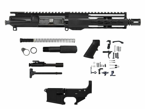 AR15 7″ Pistol Riveted-keymod-kit- with lower