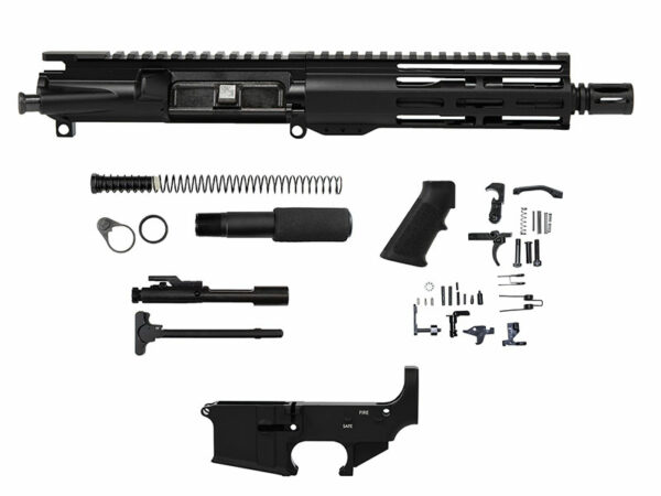 Ar-15 Pistol 7″ Windows M-Lok Kit with 80 Lower