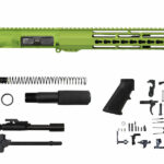 Buy 10.5″ 5.56 AR-15 Zombie Green Pistol Kit 10″ Riveted Keymod