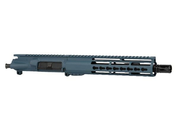 10.5″ AR-15 Pistol Blue Titanium Upper 10" Riveted Keymod Rail