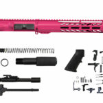 ar15 pistol kit in pink 10 inch mlok