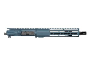 ar15 pistol upper blue riveted keymod rail