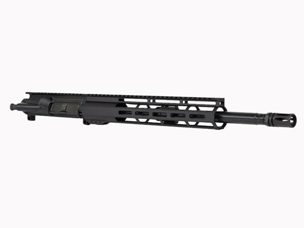 Black AR15 16-inch Upper with 12" Window Cut Handguard