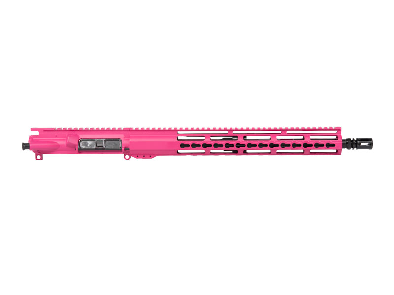 pink riveted 15 inch rifle upper 556