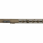 AR-15 military grade 5.56 16″ FDE upper slim 15″ window m-lok rail