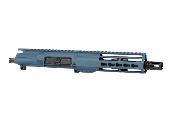 7.5" Titanium Blue Pistol Upper 7" Riveted Keymod Rail