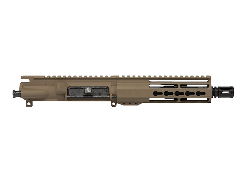 AR15 FDE pistol Upper keymod rail