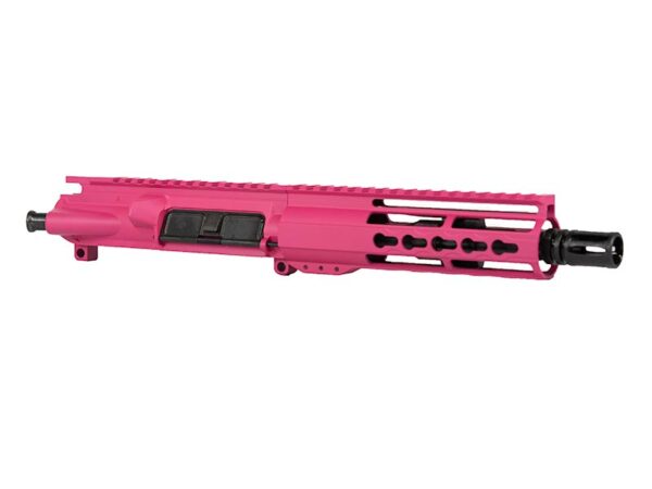 7.5" Pink AR-15 Upper 7 inch Riveted Keymod Rail