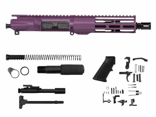 7.5″ AR-15 Pistol Kit 7″ Window M-lok Handguard in Purple, USA