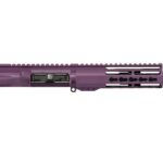 purple AR15 pistol upper rivet keymod rail