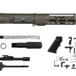 Precision & Elegance: Olive Drab Green 7.5″ AR Pistol Kit with 7″ M-lok Handguard.