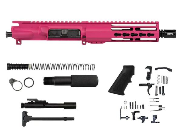 Pink 7.5″ AR-15 Riveted Keymod Pistol Kit, USA - Daytona Tactical