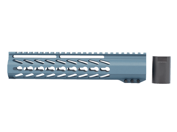 Shop AR-15 10" House Keymod Titanium Blue Handguard in USA
