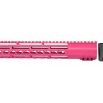 Elevate Your AR Game with Daytona Tactical’s Pink 12″ AR-15 Slim Light Weight Riveted Keymod Handguard