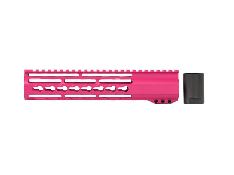ar15 pink ten inch keymod rail
