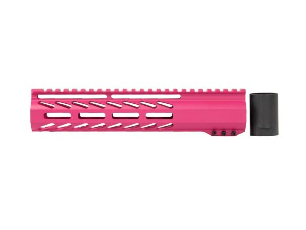 A Touch of Feminine Flair: 10-inch Pink AR-15 M-lok Handguard