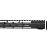 A New Era in Design: Anodized Black AR15 with Daytona’s Window Cut M-lok Magic.
