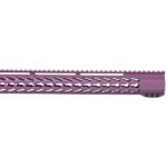 Purple House Keymod handguard for AR-15, fifteen-inch length, free float rail