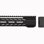 : A close-up of the 7-inch House M-LOK Free Float Rail in sleek black.