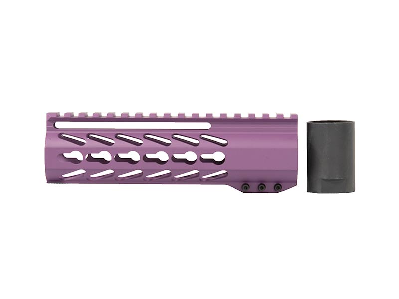 seven inch purple keymod rail