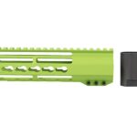 Zombie Green Riveted Keymod handguard for AR-15, seven-inch length, free float rail