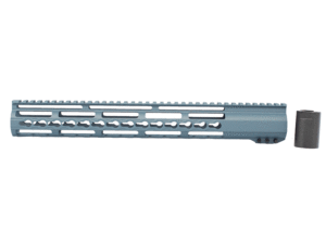 Shop AR-15 15 Riveted Keymod Handguard Blue Titanium in USA
