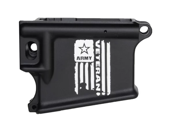 Shop laser engraved army veteran flag 80 ar 15 anodized lower
