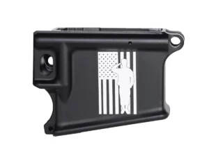 Shop AR 15 lower receiver American flag and soldier saluting, USA