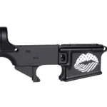 Visually Striking Laser Engraved Lips on AR-15 Lower Receiver