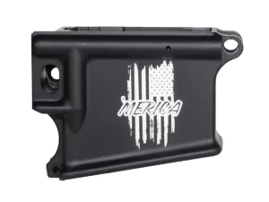 Shop laser engraved Merica Flag 80 ar 15 anodized lower receiver