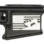 Patriotic American Flag with Jeep Engraving on 80% AR-15 Black Lower”
